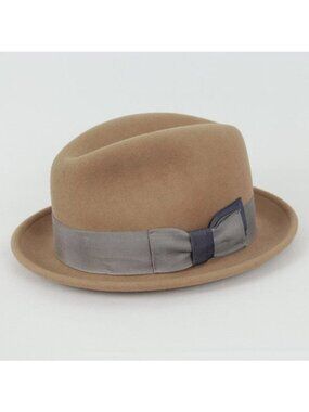 Capas Headwear Lite Felt Unisex Adult Medium Tan 100% Wool Crushable Hat